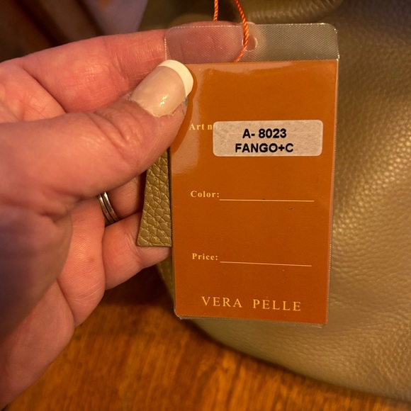 Cavalieri Vera Pelle Shades of Tan Tassel Leather Shoulder Bag NWT!! - Picture 7 of 15